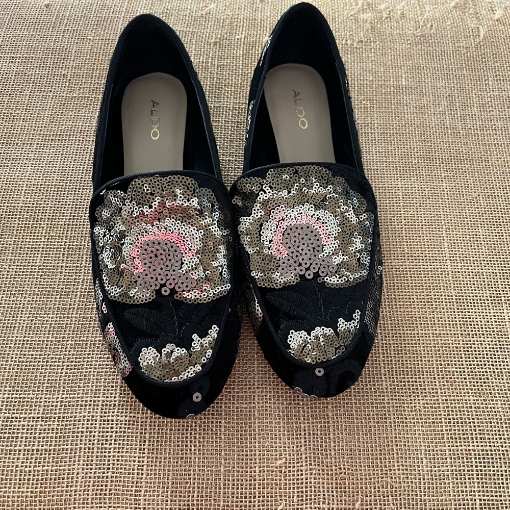ALDO sequin loafers